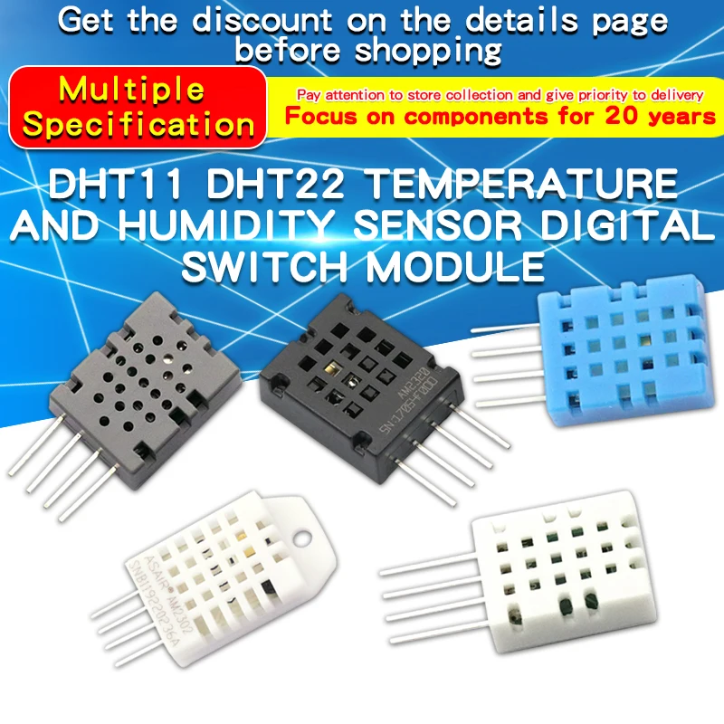 1 ADET SHTC3 AM2320 Dijital Sıcaklık ve Nem Sensörü Pprobe Gri