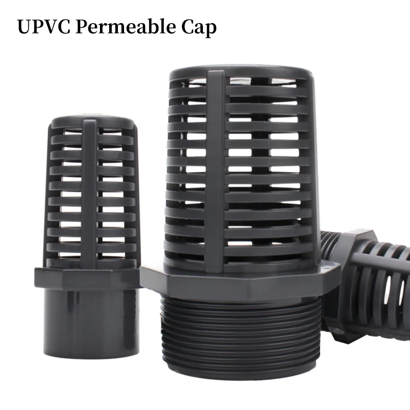 1 Adet UPVC Akvaryum Su pompa filtresi Ortak Balık Tankı Su Giriş Süzgeci PVC Boru Geçirgen Kap Çiçek Sepeti Süzgeç Ekran