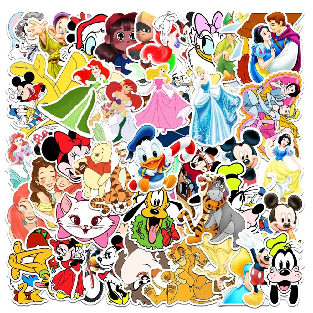 10/30/56 adet Disney Karikatür Çıkartmalar Çocuklar için Aslan Kral Alice in Wonderland Winnie the Pooh Aladdin Mickey Çıkartması DIY Çocuk Oyuncak