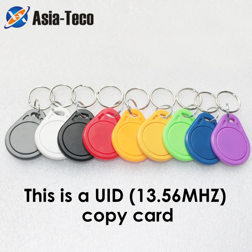 100 adet / grup UID 13.56 MHz IC Klon Kartı Değiştirilebilir Akıllı Keyfobs Anahtar Etiketleri Kart Teksir kopya IC Anahtar Keyfobs Jetonu Etiketleri