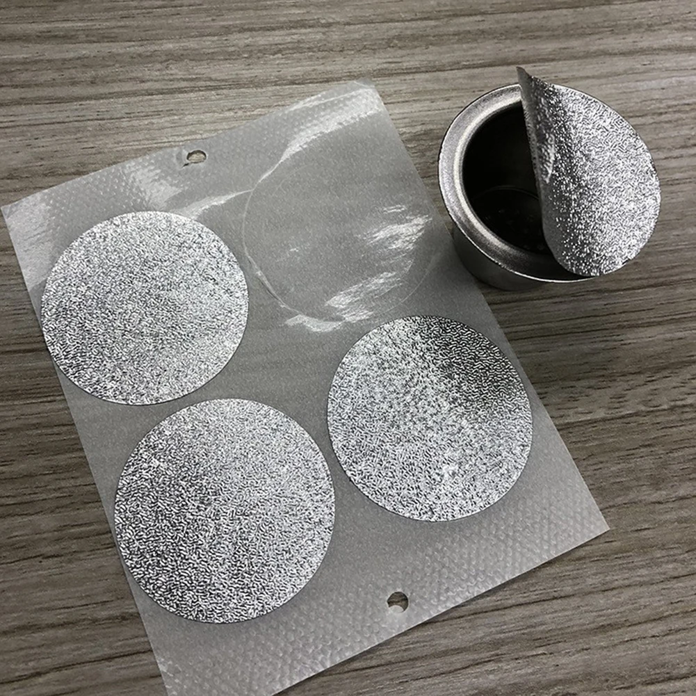 100 adet Tek Kullanımlık Alüminyum Folyo Kapakları Nespresso kahve kapsülü Bardak Kendinden yapışkanlı sızdırmazlık şerit etiket Kahve Makinesi