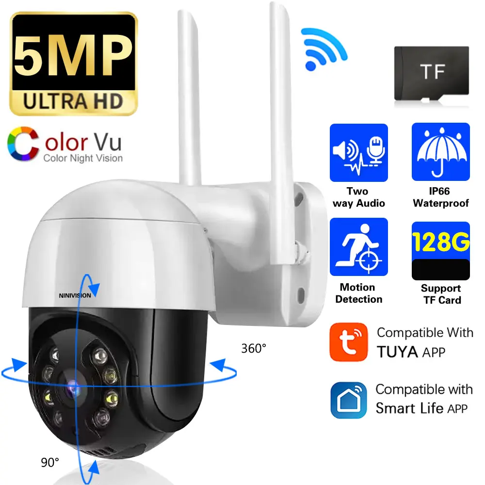 1080P 3MP IP Kamera Tuya Akıllı Açık Ev Güvenlik Otomatik İzleme AI İnsan algılama kamerası WİFİ CCTV Gözetim Kamera