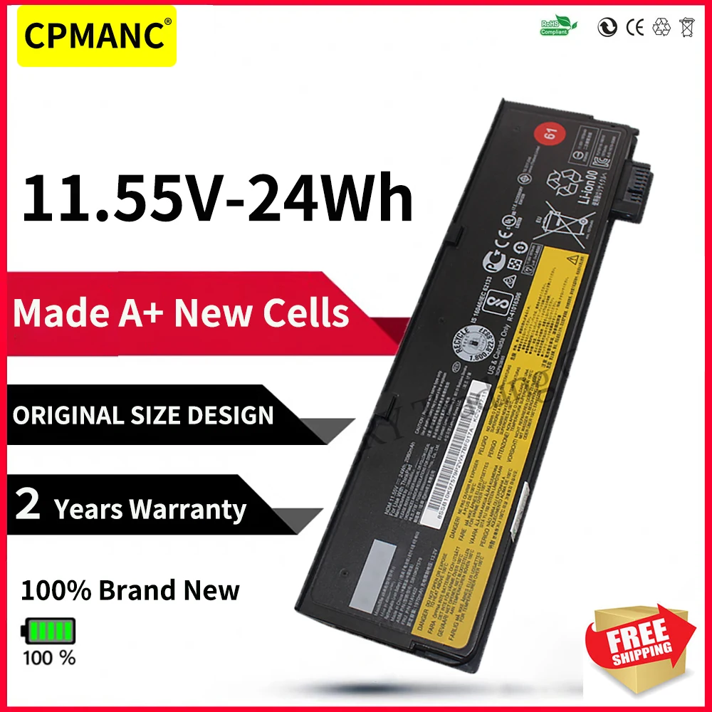 11.55 V 24Wh CPMANC lenovo için batarya ThinkPad T470 T480 T570 T580 P51S P52S 01AV423 01AV424 01AV425 01AV426 01AV427 01AV428