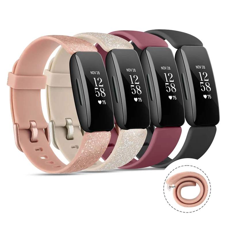 13 Renk Kayışı Fitbit Inspire 2 Band İçin Silikon Bileklik Kayışı Yedek Watchband Kadın Erkek akıllı saat Aksesuarları