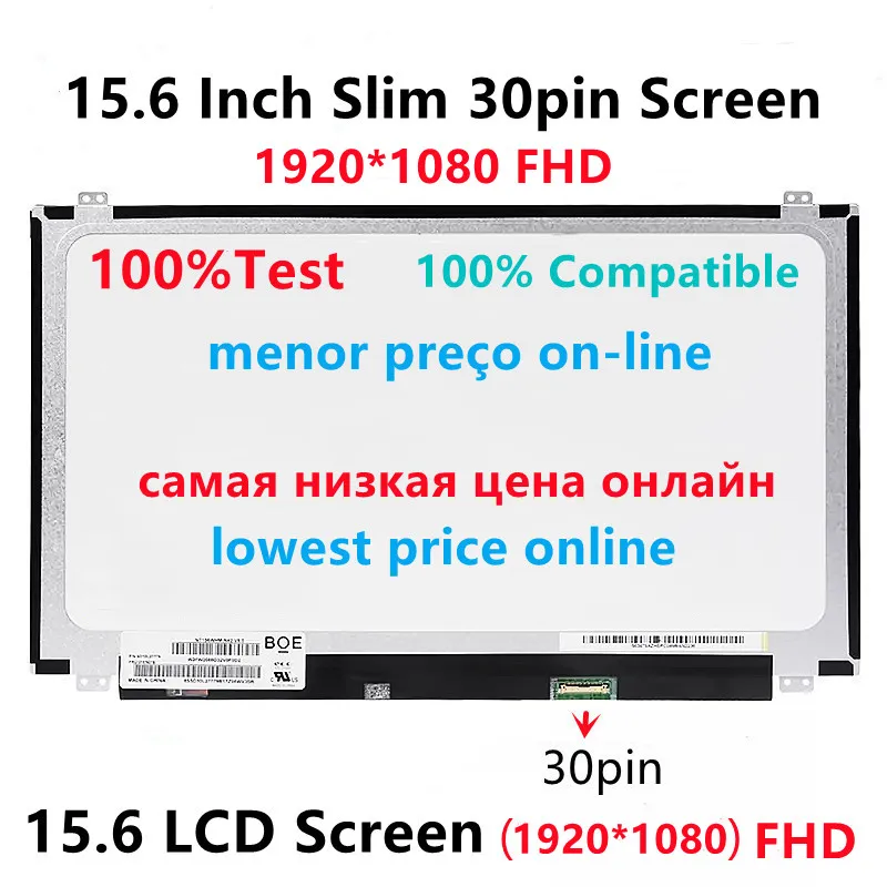 15.6 İnç EDP Laptop LCD Ekranı 1920x1080P FHD NT156FHM-N41, NT156FHM-N31, B156HTN03. 8, N156HGE-EB1, N156HGE EA1, N156HGE EA2