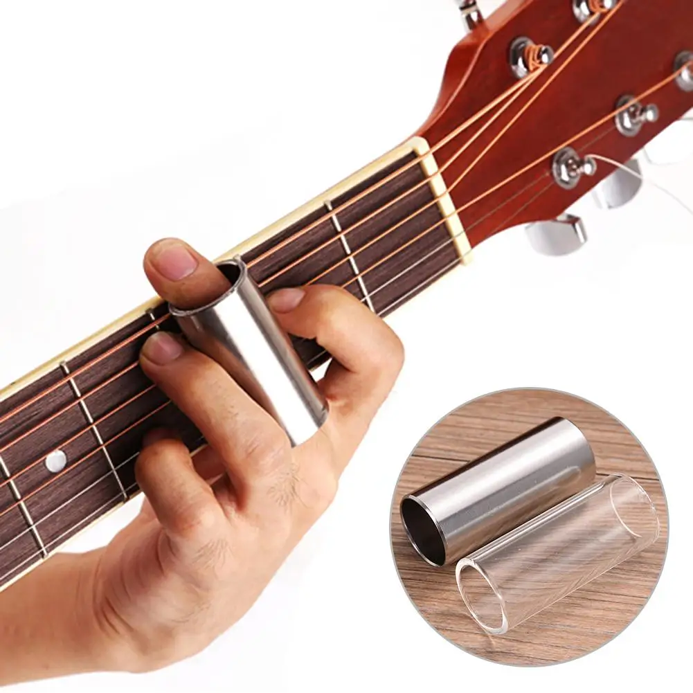 2 Adet/takım 60mm Cam Paslanmaz Çelik Elektro Gitar Kaydırıcılar Slaytlar Gitar Bas için
