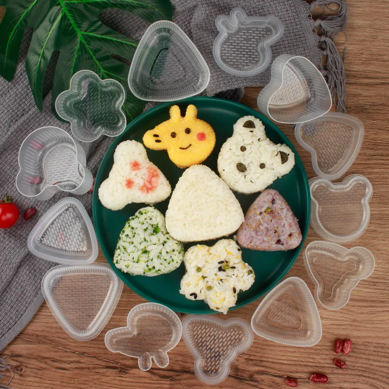 2 Adet / takım Suşi Pirinç top kalıbı Sevimli Hayvan Şekli Japon Aşk Kutusu Mutfak Yaratıcılık Gıda Alet Hayat Eğlenceli DIY Bento Basın Yapmak