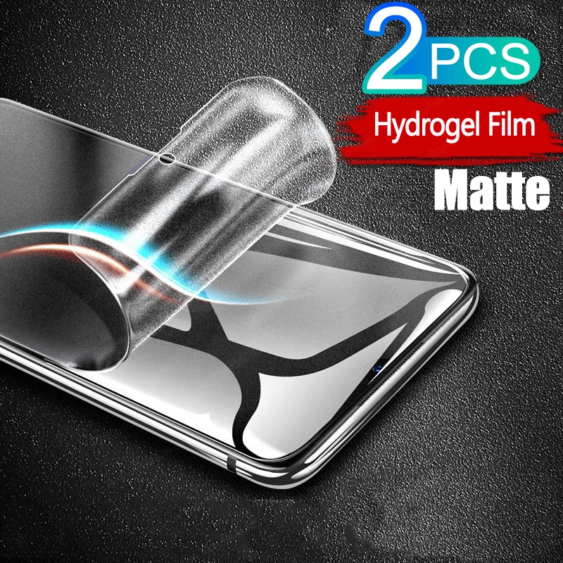 2 ADET TPU Buzlu Hidrojel Film Samsung Galaxy S22 Ultra Artı S22 + 5G Ekran Koruyucu Mat Film Cam Değil