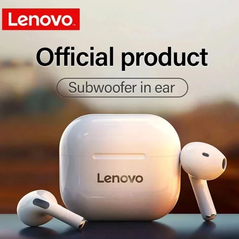 2022 Lenovo LP40 Yükseltme TWS Kulaklık Mini Kablosuz Kulaklık Spor Oyun Bluetooth 5.1 Kulaklık İçin Mic İle iPhone Xiaomi Huawei