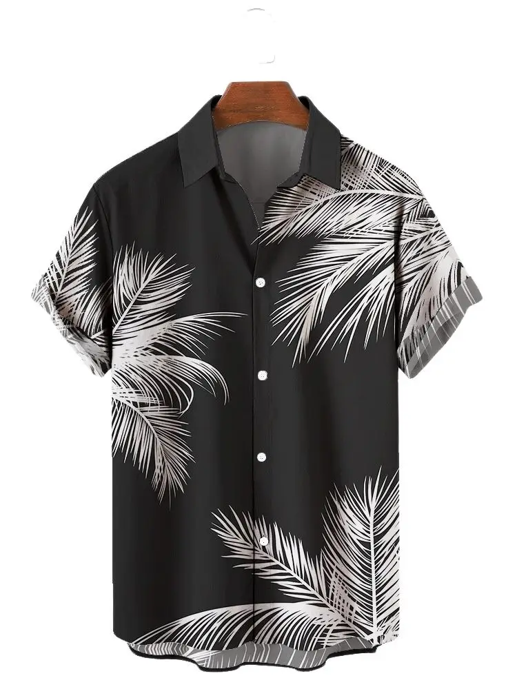 2022 Rahat Kısa kollu Gömlek Erkekler Artı Boyutu Hawaii 3d Dijital Baskı erkek Üst Vintage Yaz Streetwear Gömlek Erkekler Kadınlar İçin