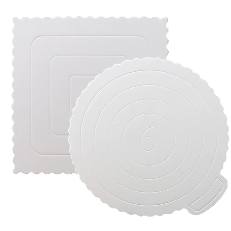5 adet 6 inç Beyaz Kek Sert Kağıt Pedi Yuvarlak Köpük Mat Alt Kek Bisküvi Dekorasyon Alt Kağıt Kek Taban Tahtası Parti Malzemeleri