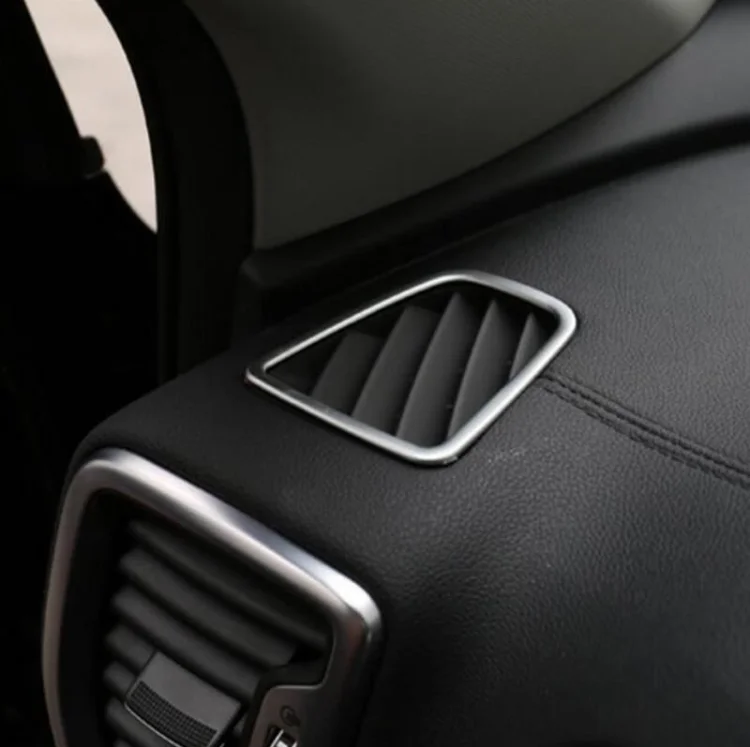 ABS Krom Araba İç Dashboard Klima Çıkış Vent ayar kapağı Sticker Kia Sportage İçin 4 QL 2016 2017 2018 2019 2020