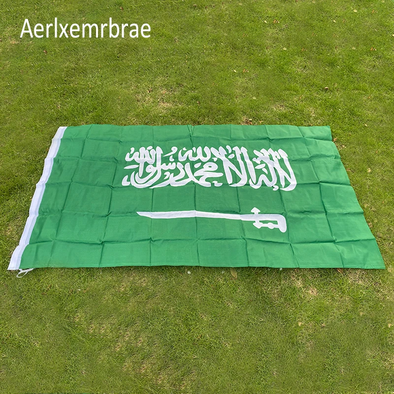 aerlxemrbrae bayrak Suudi Arabistan bayrak Banner 90*150cm Asılı Suudi Arabistan Milli bayrak
