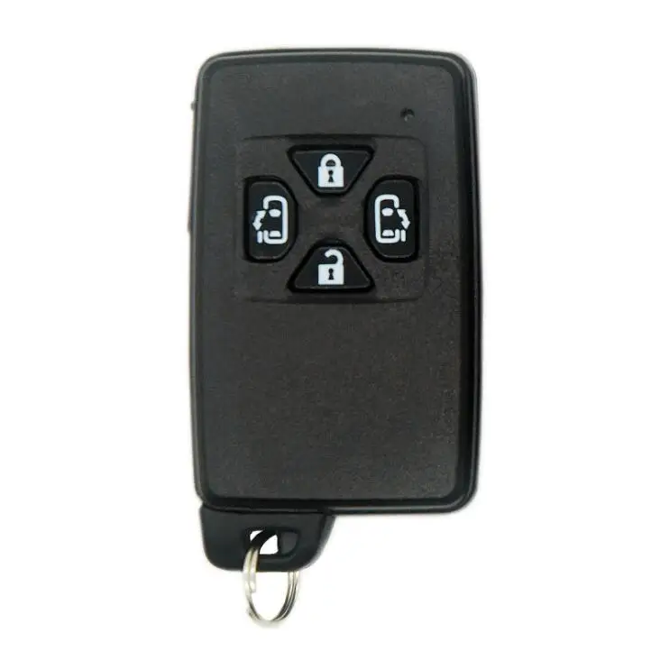 Akıllı Uzaktan Anahtar Kabuk 5 Düğmeler Değiştirme Toyota Alphard Previa Noah Prado Boş Anahtar Kutu