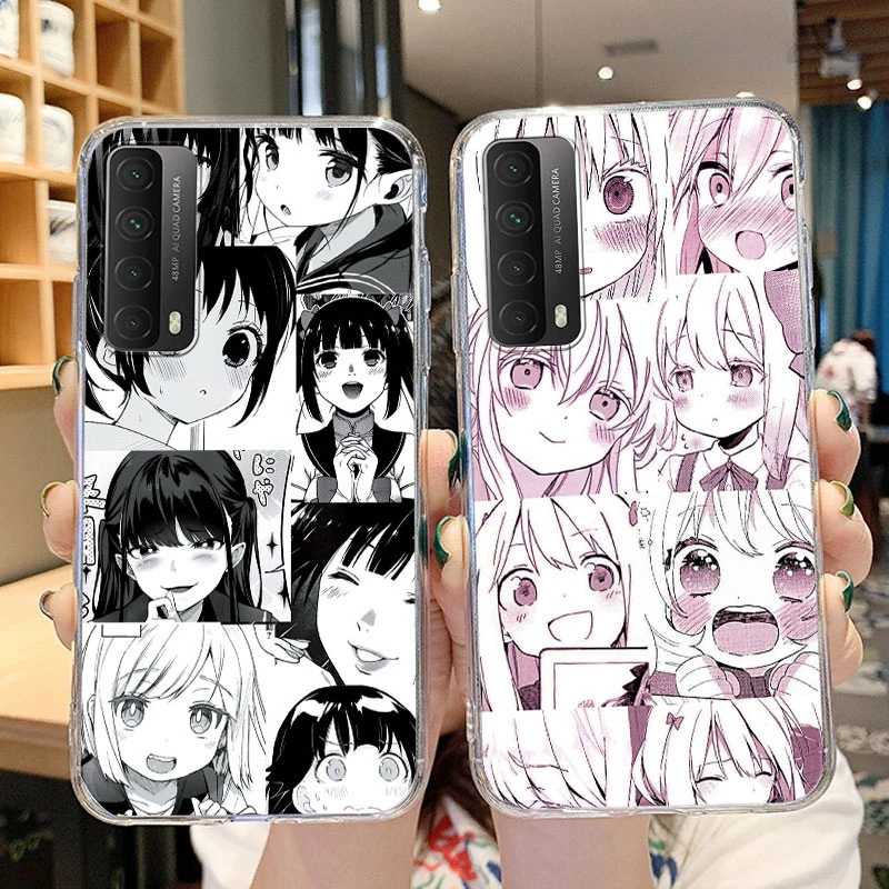 Anime Kızlar İçin Huawei P akıllı 2021 Y7A telefon kılıfı Sevimli Fundas Yumuşak Silikon Temizle Coque Huawei Y7A Y7 Bir PSmart 2021 Tampon