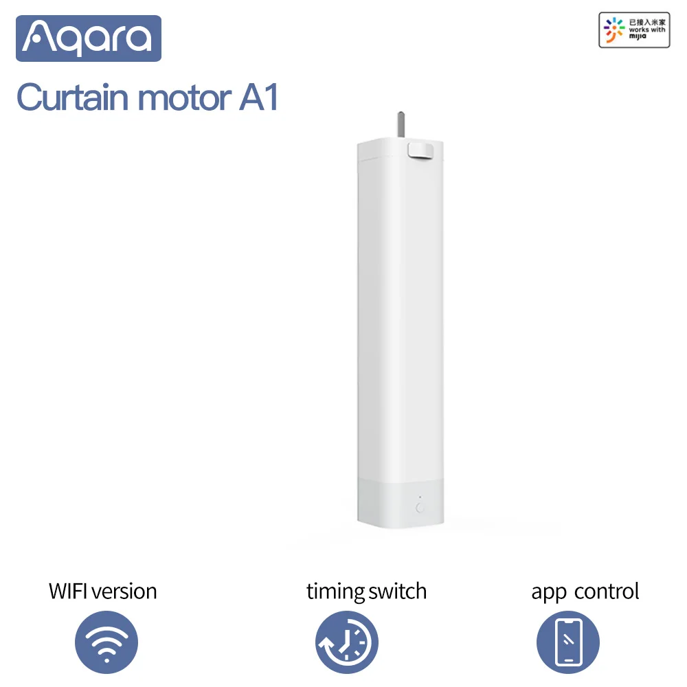 Aqara A1 Perde Motoru Elektrikli Akıllı Perde Motoru WiFi Bağlantısı Yok Hub / Ağ Geçidi ile çalışır mijia Mihome için Uygun B1 parça
