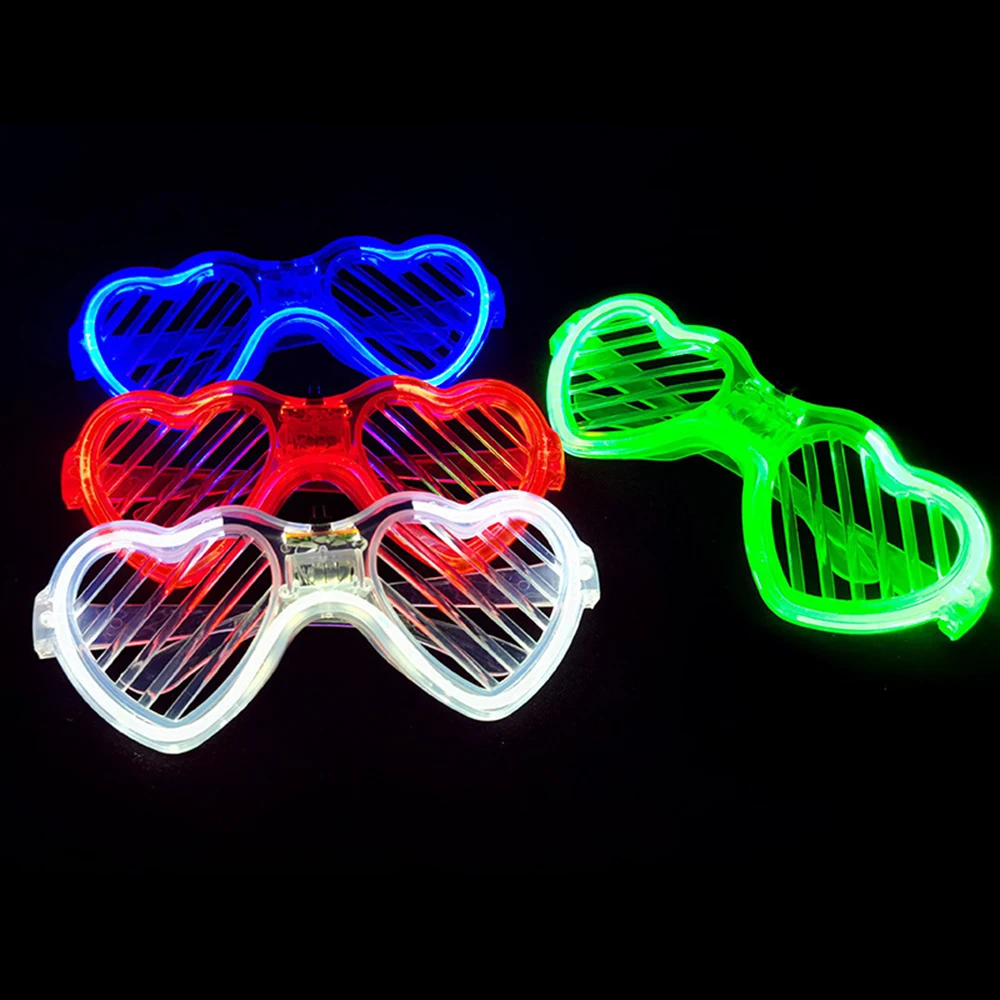 Aydınlık ışık gözlük Bar konser Sahne Floresan LED Glow gece Fotoğraf Sahne Bekarlığa Veda Doğum Günü Partisi Süslemeleri