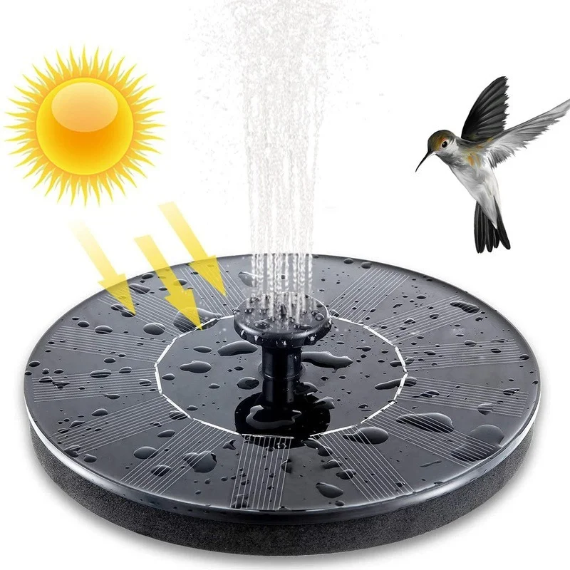 Açık Mini Güneş su çeşmesi Havuz Gölet Şelale Çeşme Kuş Banyosu Güneş Enerjili Çeşme Yüzen Su Bahçe Dekorasyon