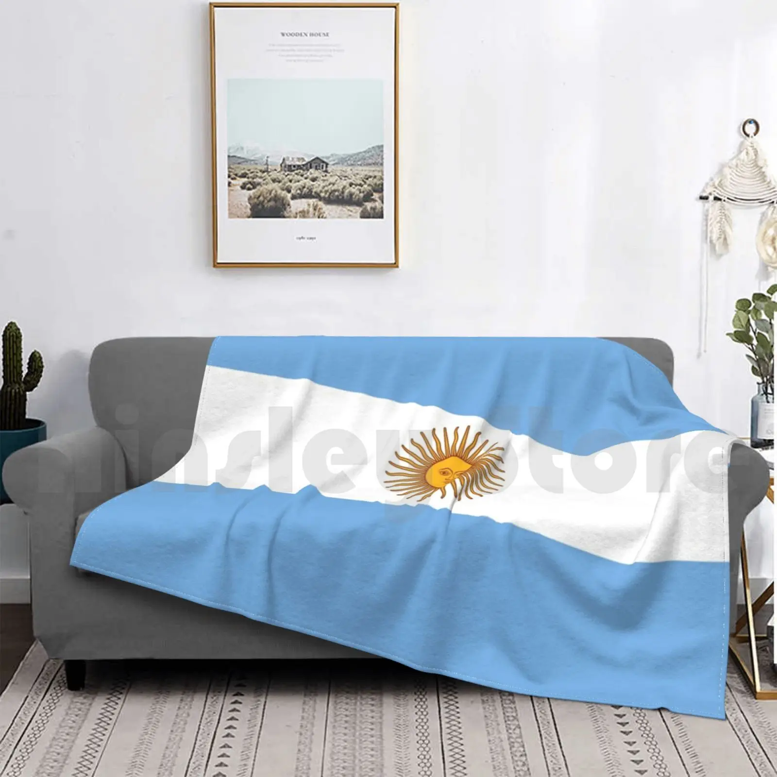 Battaniye Arjantin Bayrağı Arjantin Vatansever Şapka Arjantin Arjantin Bayrağı Arjantin Bayrağı