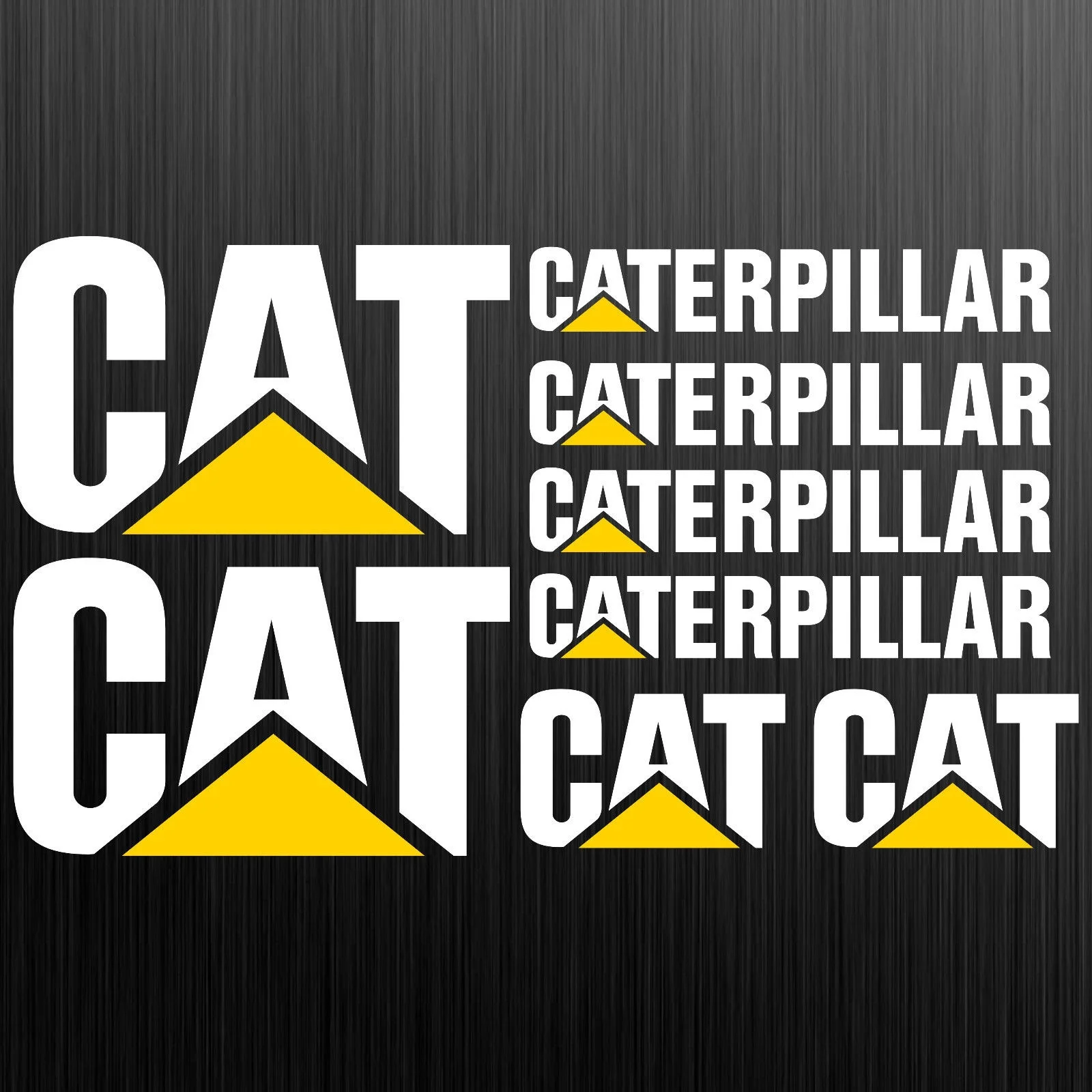 Caterpillar CAT aufkleber etiket bagger ekskavatör 8 Etiket Adet Araba Styling
