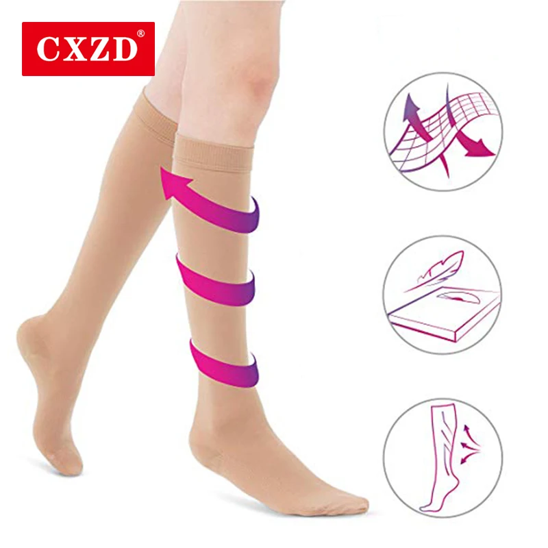 CXZD Tıbbi Varisli Damarlar Çorap Basınçlı Tıbbi Elastik Uyku Çorap Varisli Damarlar Çorap varis çorabı