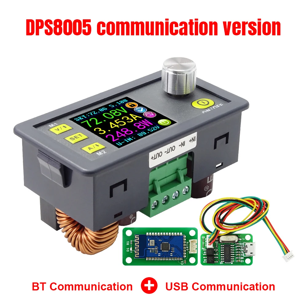 DPS8005 Programlanabilir Sabit Gerilim Akım Adım-aşağı Güç Kaynağı Modülü Voltmetre Ampermetre Buck Dönüştürücü 80 V 5A