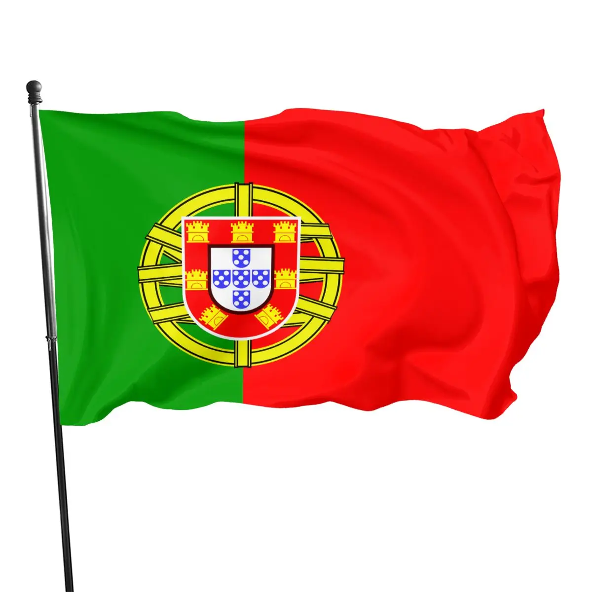 dış Mekan Kullanımı için 90x150cm Portekiz Ulusal Bayrağı Bayrak
