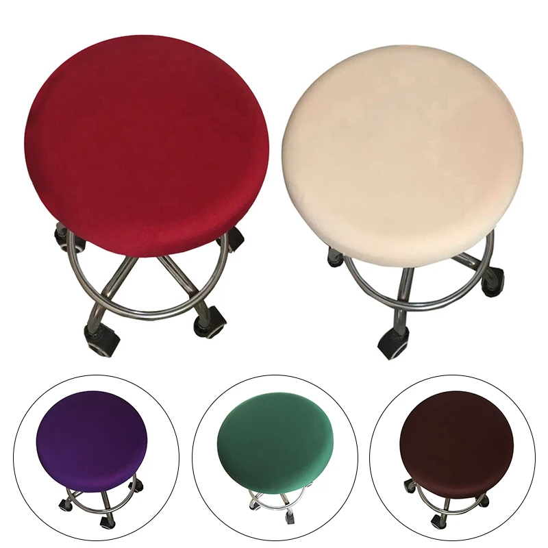 Elastik Bar taburesi Kapakları Yuvarlak sandalye kılıfı Anti-Kirli klozet kapağı s ev sandalyesi Koruyucu Bar Taburesi Streç Sandalye Slipcover