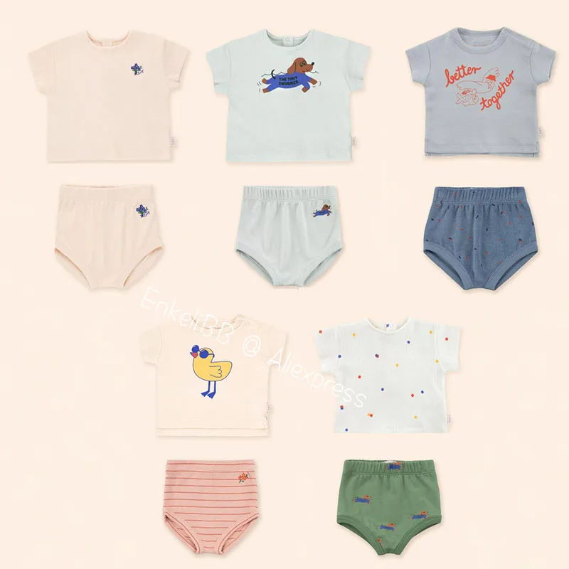 EnkeliBB TC Çocuklar yaz giysileri Setleri Süper Sevimli Erkek Bebek ve Kız T Shirt ve Olgunlaşanlar Setleri Kıyafet Yaz Pamuk Kıyafetler