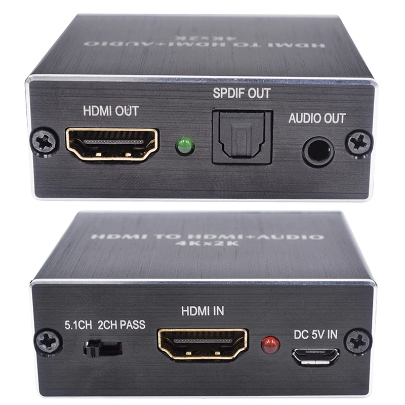 HDMI uyumlu Ses Çıkarıcı + Optik TOSLINK SPDIF + 3.5 mm Stereo Ses Dönüştürücü 4K x 2K ses dağıtıcı kablosu İçin PS4 TV DVD