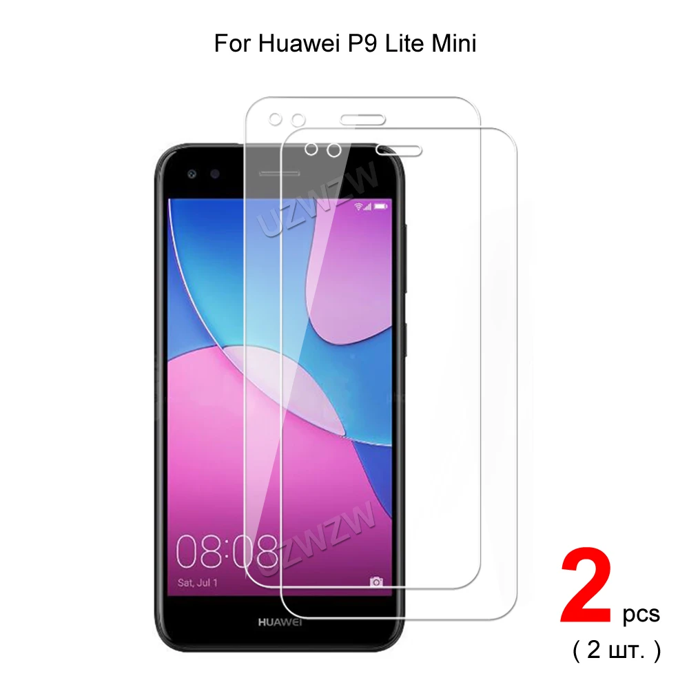 Huawei P9 Lite Mini Temperli Cam Ekran Koruyucular Koruyucu koruyucu film HD Temizle 0.3 mm 9 H Sertlik 2.5 D