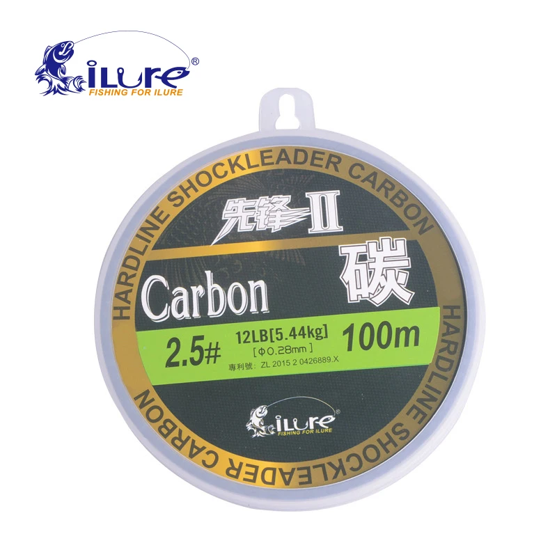 ıLure leada 100 % karbon fiber florlu olta karbon fiber 50mt 100mt makara süper güçlü kılavuz 60lb 80lb pesca ücretsiz kargo