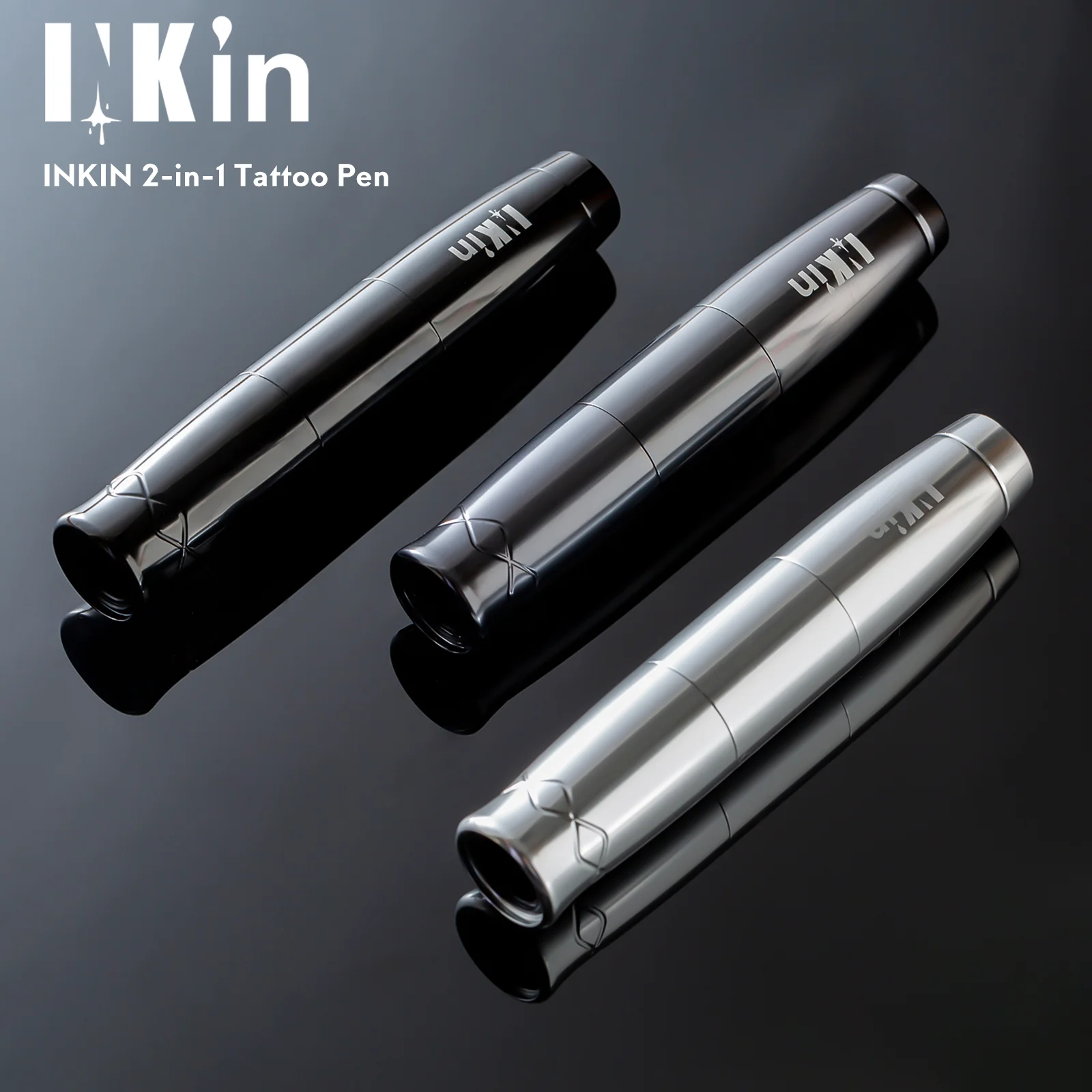 INKın Nano 2 İn 1 dövme kalemi Makinesi Kalıcı Makyaj Kaş Eyeliner Dudaklar Kartuş Dövme İğneleri