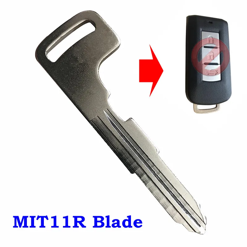 İtmeli anahtar Akıllı Küçük Mitsubishi Lancer Outlander Eclipse akıllı Uzaktan anahtar Acil itmeli anahtar MIT11R Bıçak