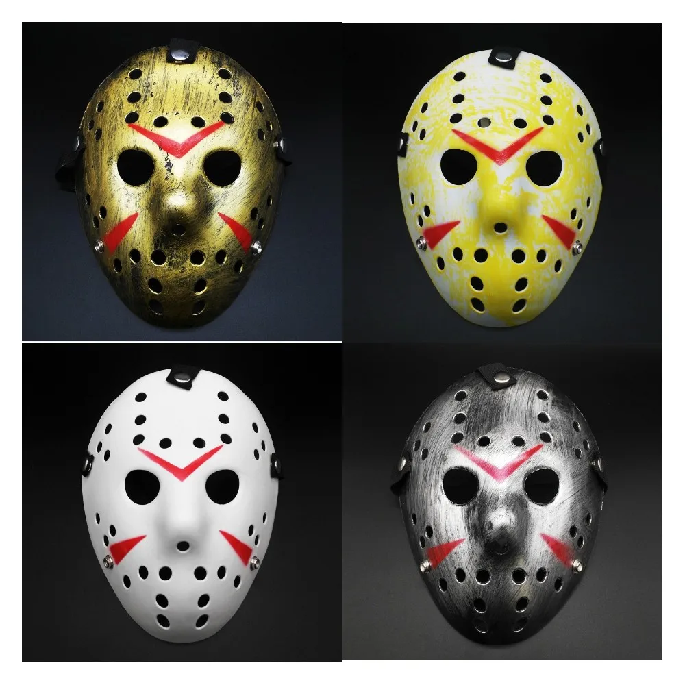 Jason korku hokeyi rol oynamak Maske Cadılar Bayramı Kostüm Aksesuarları sahne adam kadın parti korku maskesi