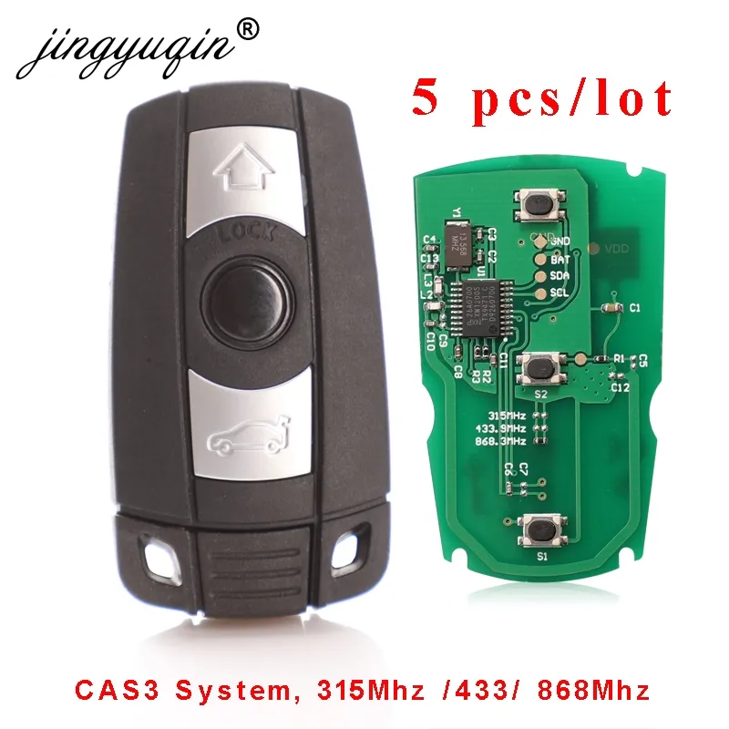 jingyuqin 5 adet / grup Uzaktan Anahtar BMW için CAS3 Sistemi 315MHz / 868MHz FSK için X5 X6 Z4 1/3/5/7 Serisi Araç akıllı anahtar Kontrol