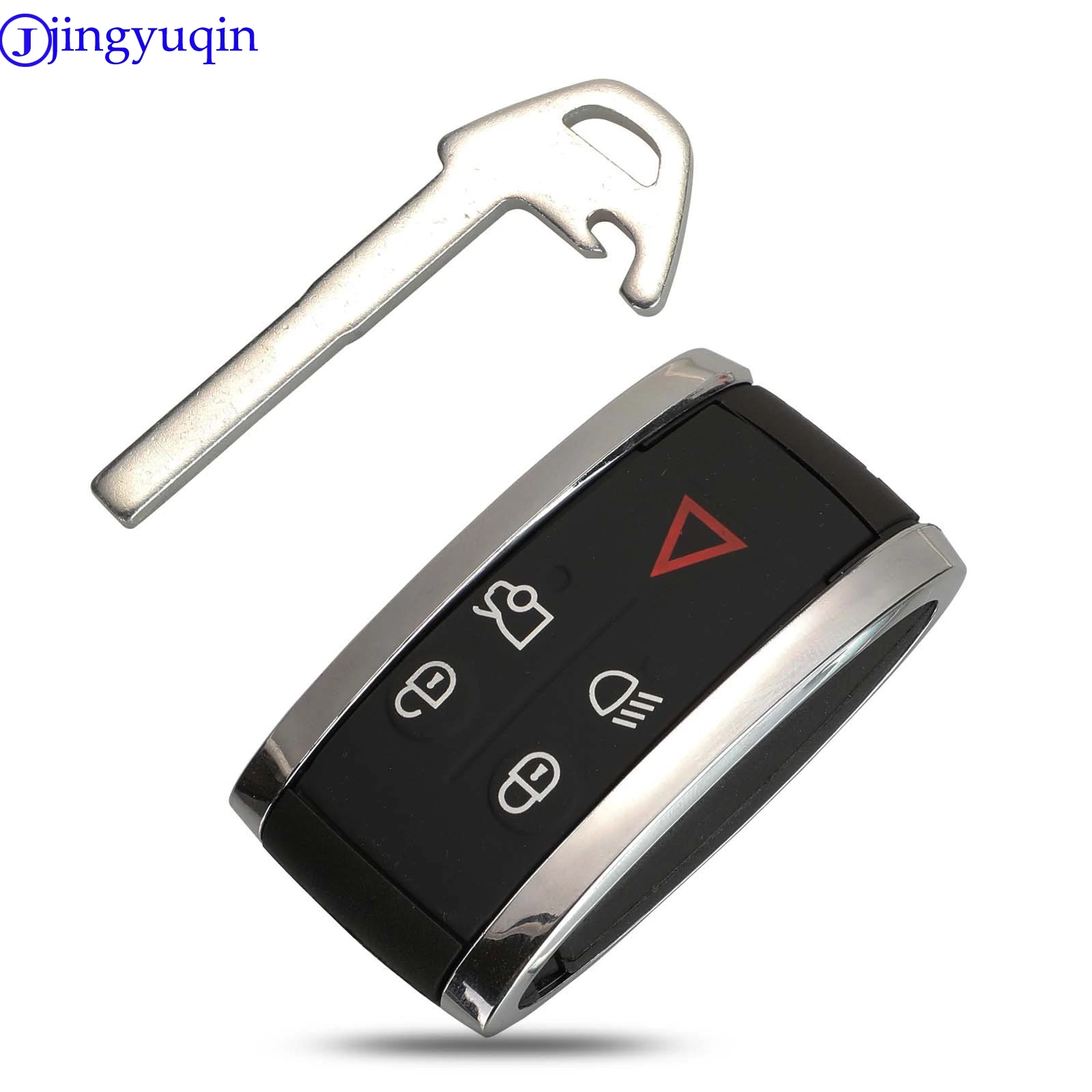jingyuqin 5 Düğmeler Uzaktan Anahtar Kılıfı İçin Jaguar X XF XK XKR Yeni Akıllı Prox Anahtar fob dış kapak Konut + Bıçak