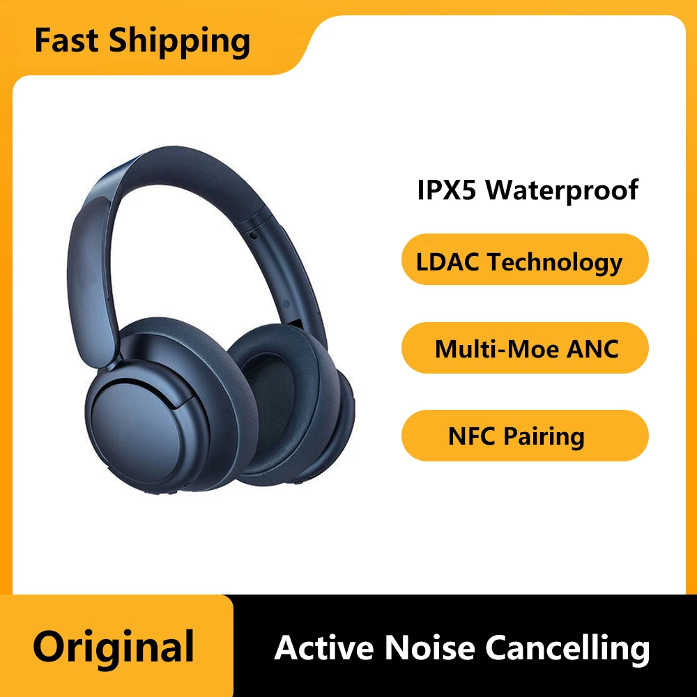 Kablosuz Kulaklık Aktif Gürültü Iptal Bluetooth 5.0 Kulaklık Orijinal Q35 / Q45 ANC Uzun Çalma Süresi LDAC İşe Kulaklık