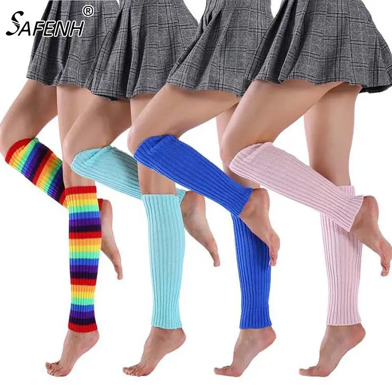 Kadın Çorapları Tozluklar Kış Yüksek Çorap Sonbahar Kış Ilık Sağlam Diz Çorap Uyluk Bayanlar Kızlar için Uzun Çorap Çizgili 