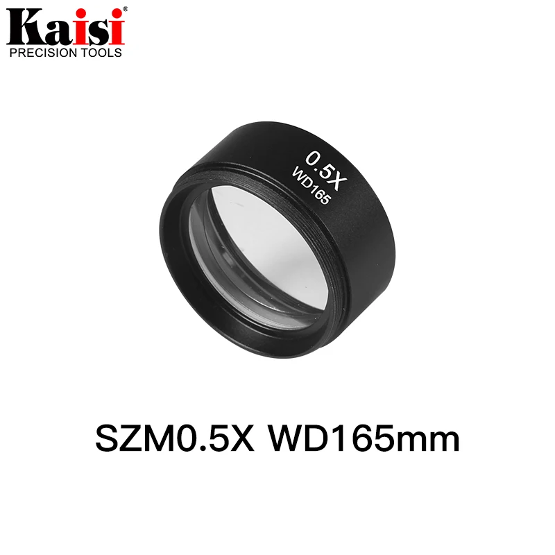 Kaisi SZM0.5X Yardımcı Objektif Lens Stereo yakınlaştırmalı mikroskop WD165mm Ücretsiz Kargo