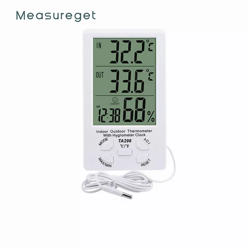 Kapalı / Açık Termometre Higrometre Ölçer Nem Dijital LCD Ev Kapalı Açık Higrometre Termometre TA298