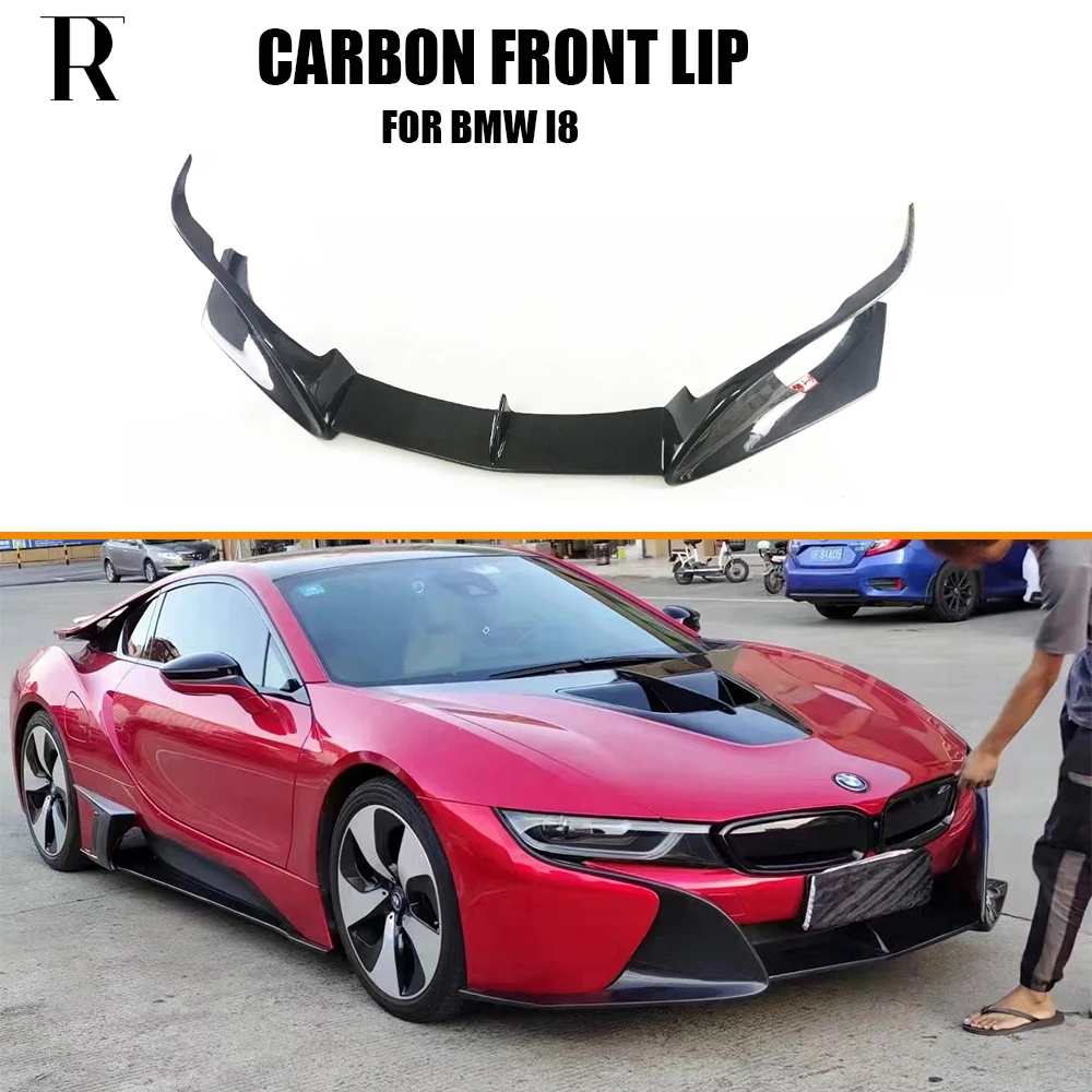 Karbon Fiber Ön tampon Çene Dudak BMW için rüzgarlık İ8 Oto Araba Yarışı Tarzı Çene