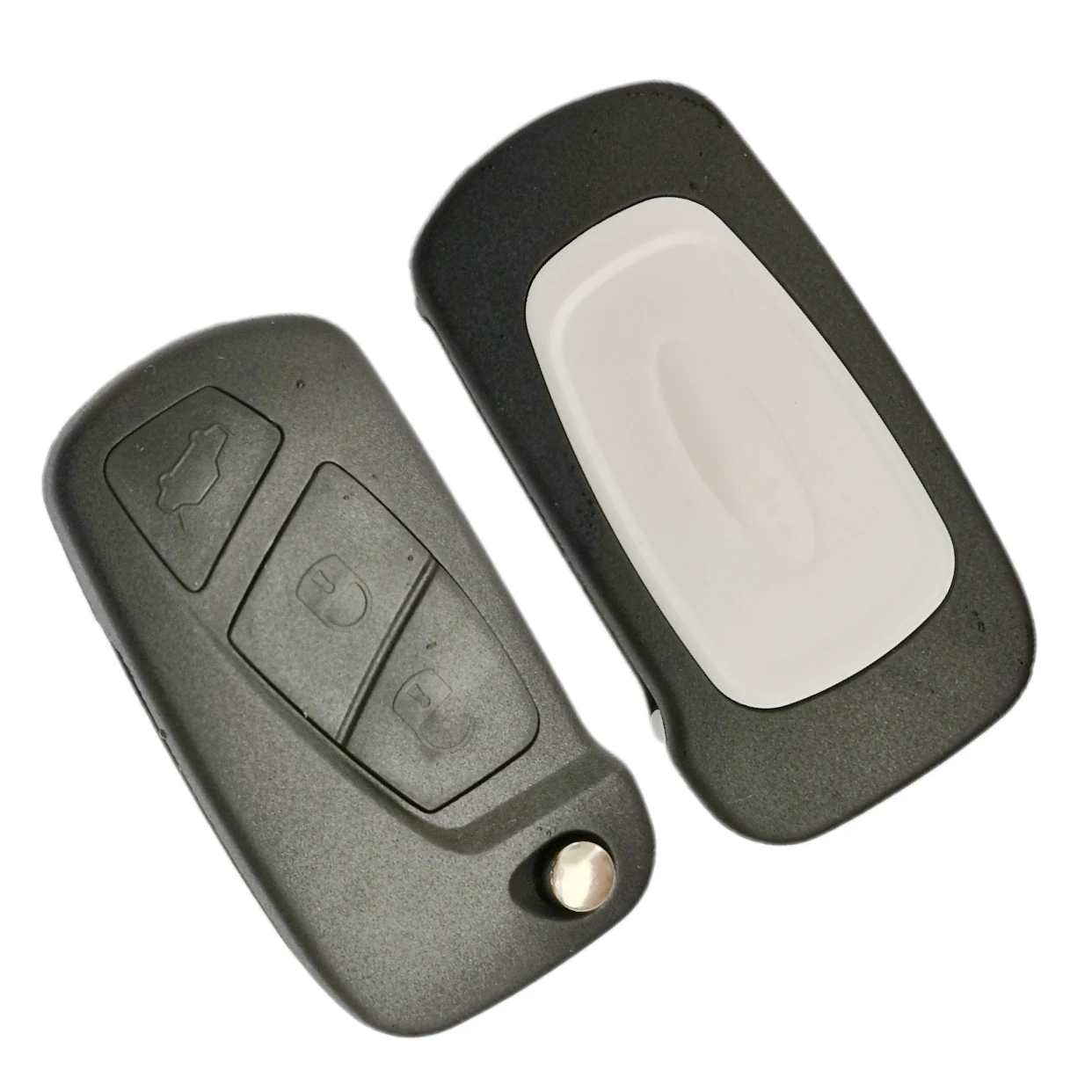 Katlanır araba anahtarı Kabuk Ford KA İçin 3 Düğmeler Uzaktan Katlanır Anahtar Konut Case Tutucu