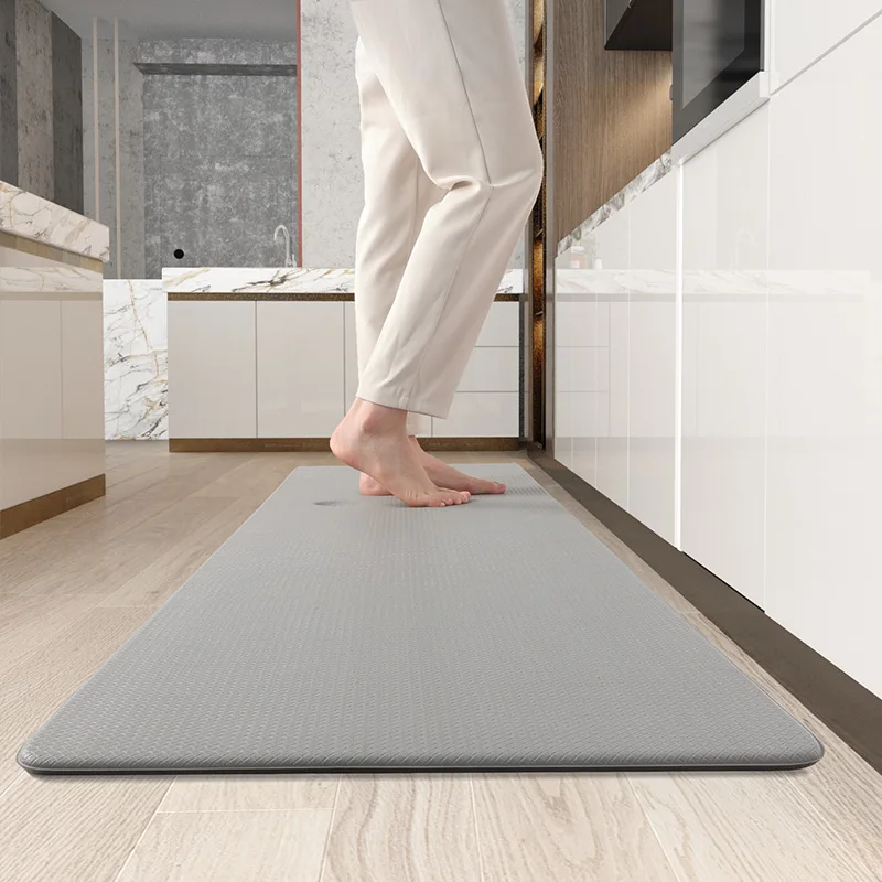 Kaymaz Anti-yorgunluk Mutfak Mat 10mm Kalınlığında Yastıklama PVC Dokuma Ayak Pedi Tek Kullanımlık Silinebilir Oturma Odası Yatak Odası yer minderi