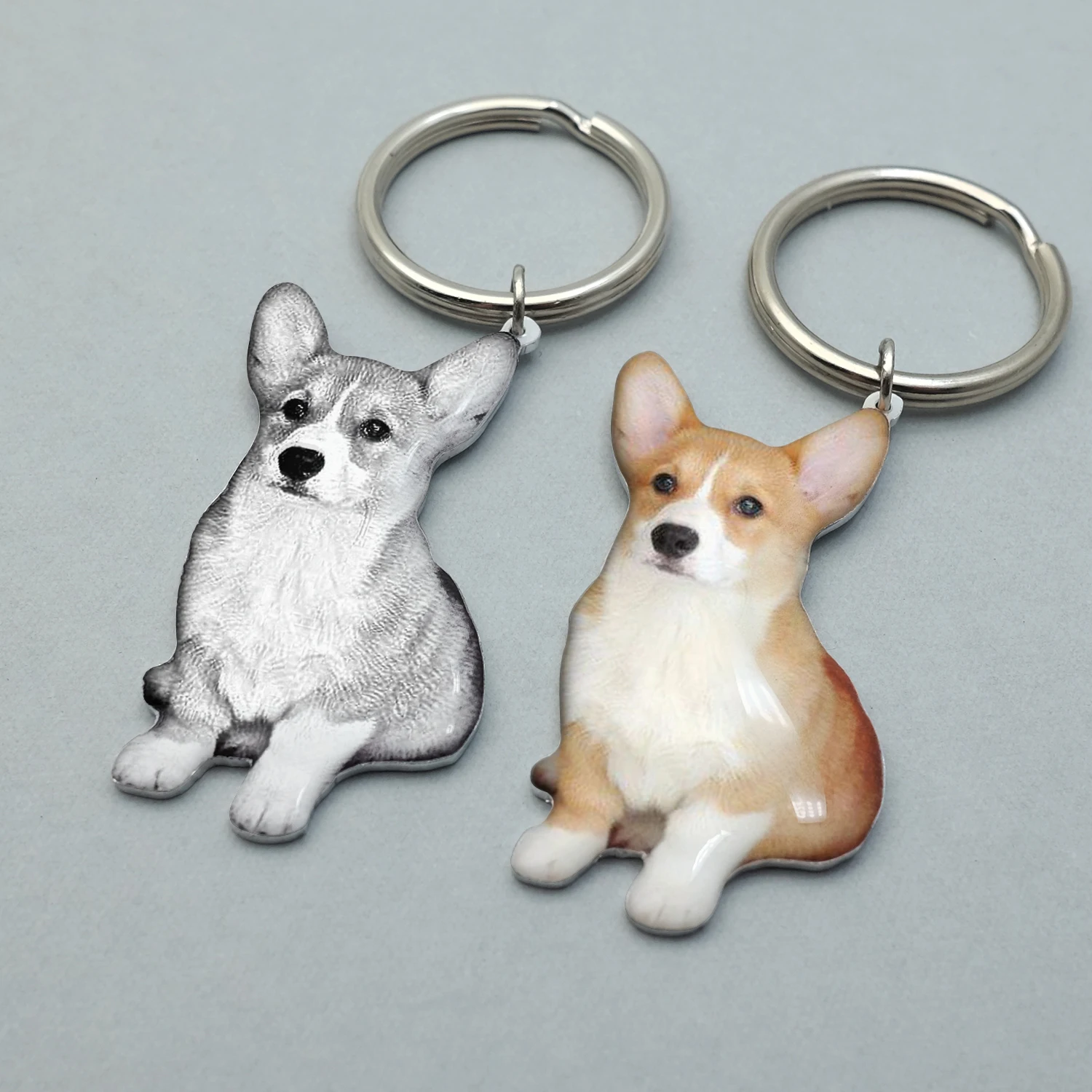 Kişiselleştirilmiş Pet fotoğraflı anahtarlık Özel Köpek Resim Anahtarlık Kedi Pet anıt Anahtarlık Özelleştirmek Resim Anahtarlık noel hediyesi