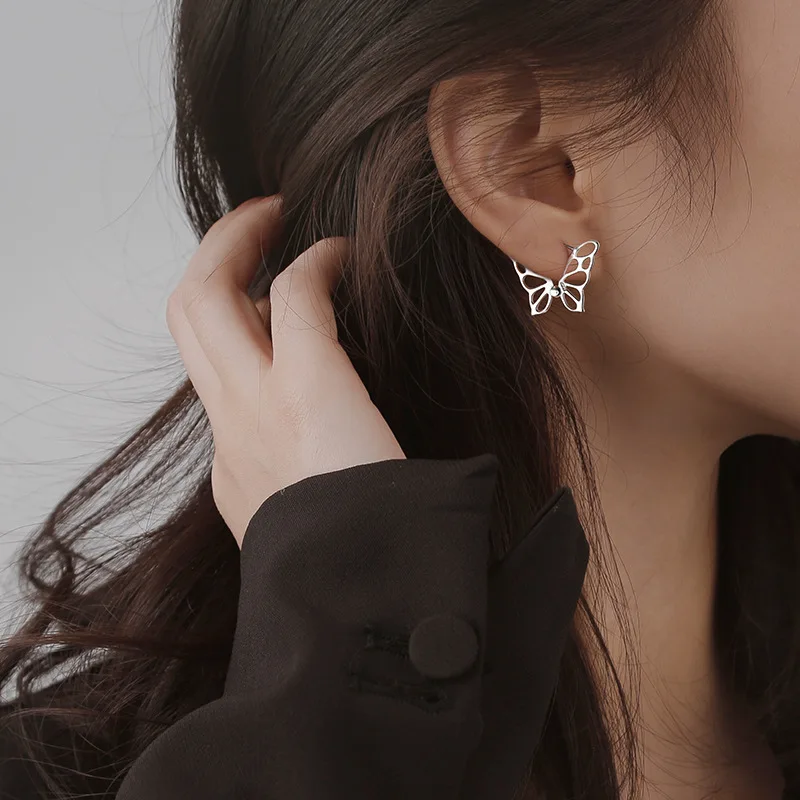 Klip Kelebek Küpe Kadınlar İçin Kore Moda Basit Sevimli Moda Kore Sıcak Satış Yeni Trend Öğrenci Parti Takı BOYULIGE