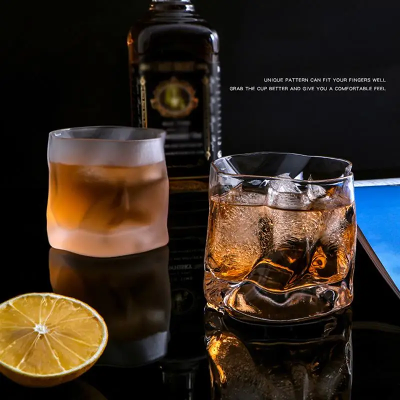 Kristal viski bardağı Düzensiz Sapsız şarap bardağı cam bardak Viski Şarap Votka Bar Club bira şarap bardağı