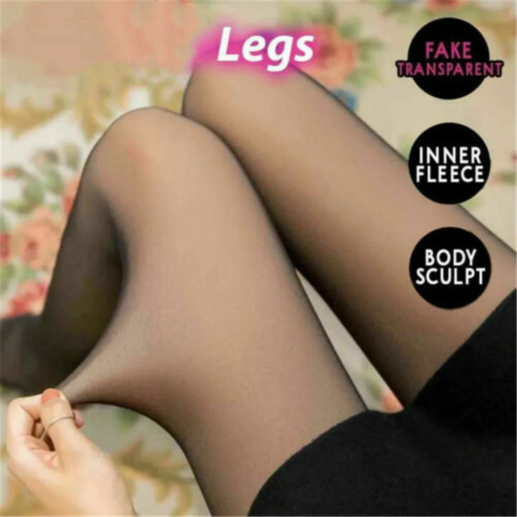 Kusursuz Bacaklar Sahte Saydam Sıcak Polar Külotlu Çorap Siyah / gri / kahve / orijinal Çorap Seksi Dikişsiz Superelastic Külotlu Çorap