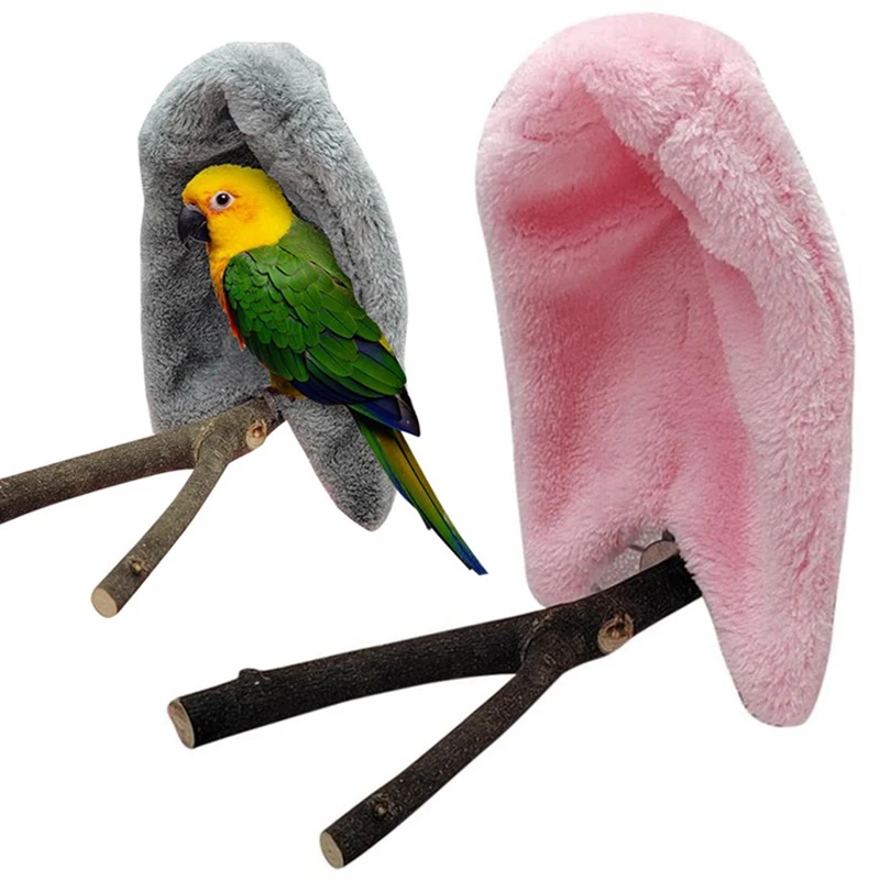 Kuş Şal Yuva Çadır Şekilli Kış Sıcak Köşe Parrot Parakeet Papağanının Pamuk Yuva Kuş Battaniye Küçük Hayvan Pelerin Kafes Dekor