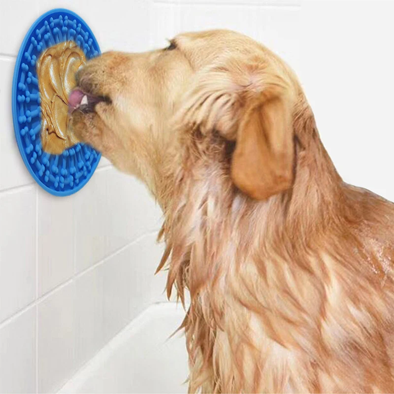 Köpek Yalamak Ped Köpek Yalamak Mat Tedavi Dağıtım Mat Yavaş Tedavi Dağıtım Mat Emme Duvar Pet Banyo Bakım Köpek Eğitim Aracı